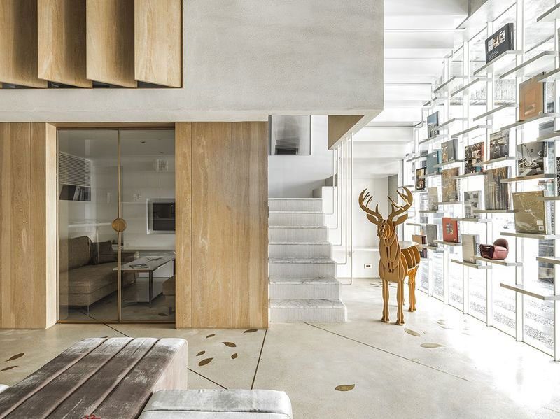 北歐現代風辦公室休閑區廳裝修圖