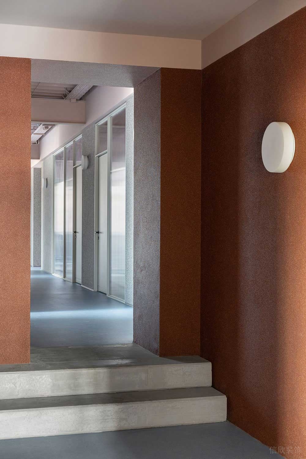 工業(yè)風(fēng)商務(wù)辦公空間門(mén)廊設(shè)計(jì)裝修圖