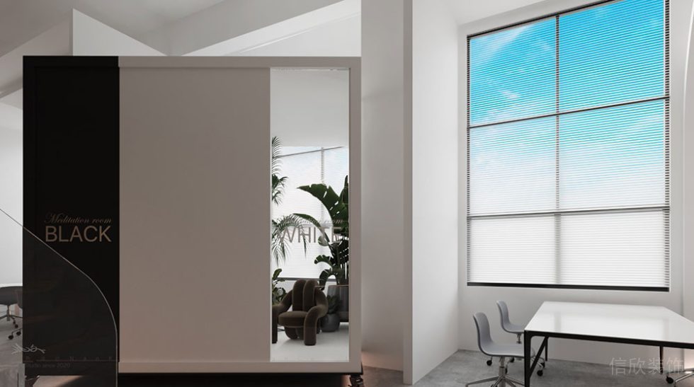 簡約風(fēng)格辦公空間開放式洽談區(qū)設(shè)計(jì)裝修圖