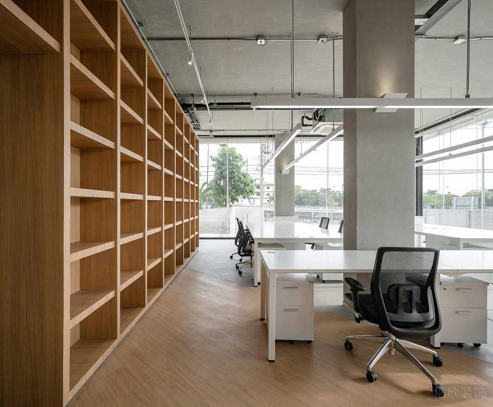 簡約風(fēng)格辦公室工作區(qū)案例設(shè)計(jì)裝修圖