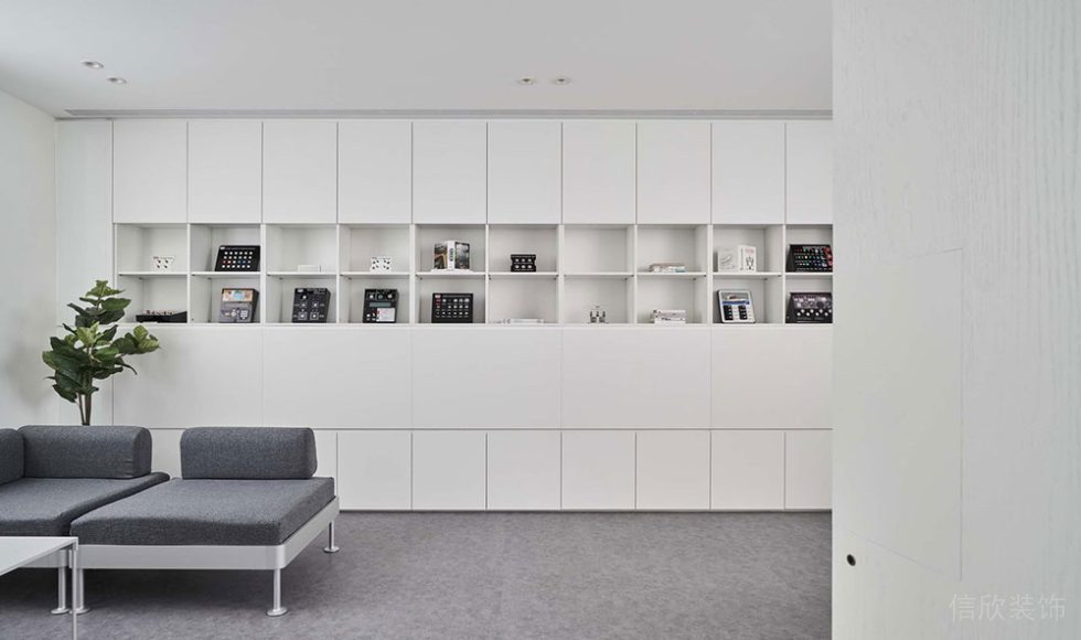 簡約風(fēng)格商務(wù)辦公場所接待室空間裝修圖