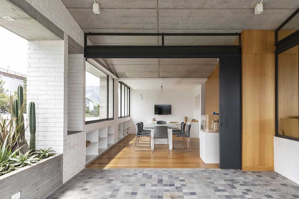 簡約工業(yè)風辦公空間多功能接待洽談區(qū)裝修圖