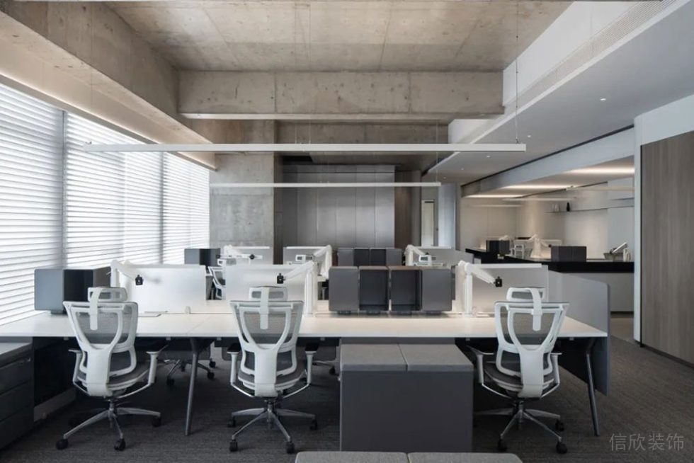 簡約工業(yè)風商務辦公空間辦公區(qū)裝修圖