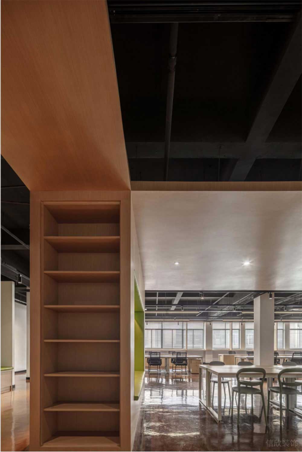 簡約工業(yè)風商務辦公空間多功能廳裝修圖