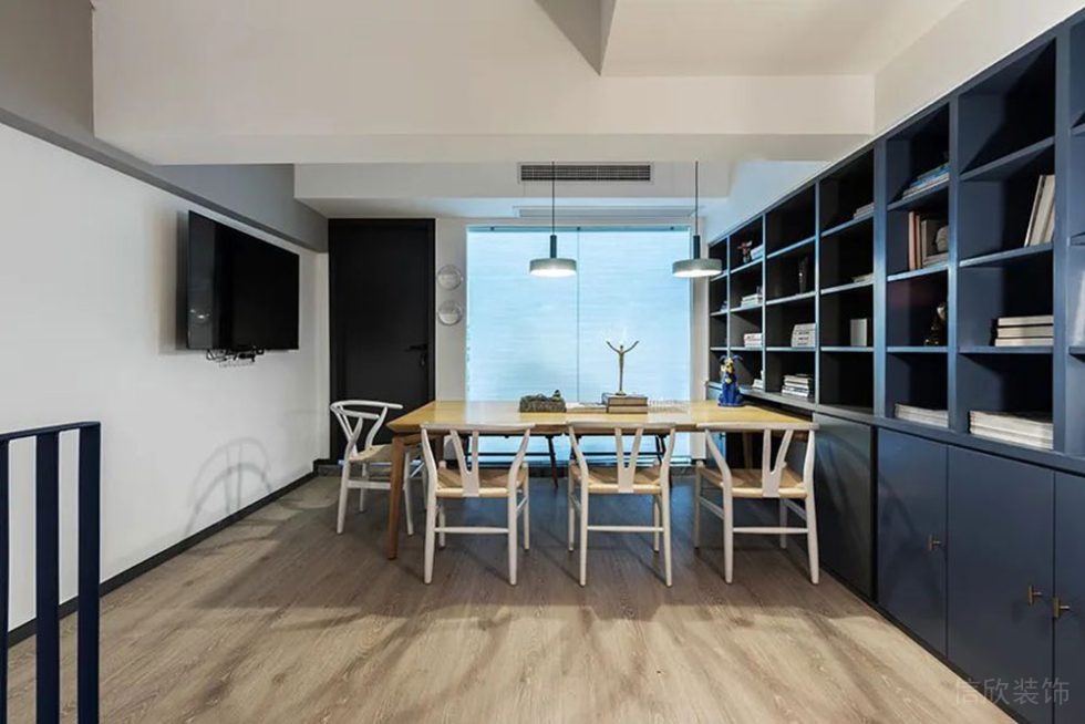 簡約新中式商務(wù)辦公空間裝修圖