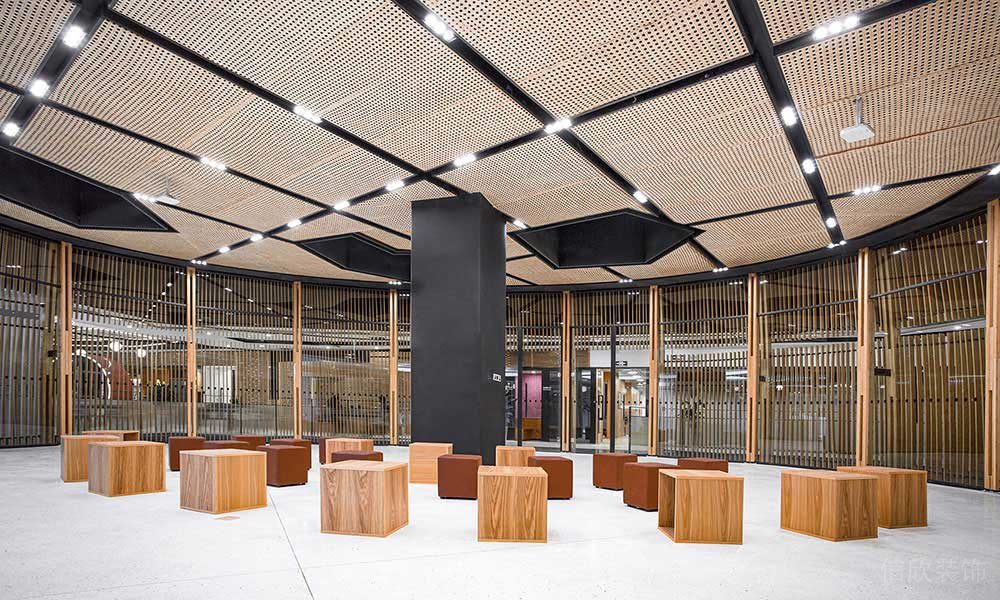 現(xiàn)代北歐風(fēng)辦公空間活動(dòng)培訓(xùn)廳裝修圖