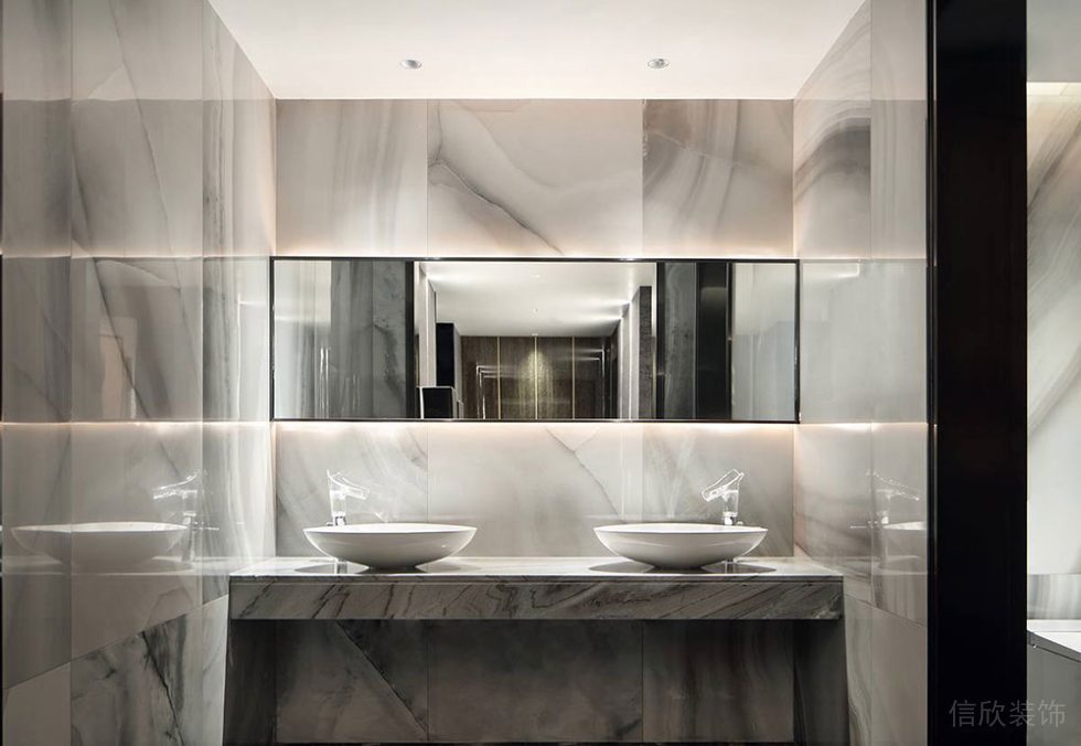 現(xiàn)代風(fēng)格辦公場所案例衛(wèi)生間洗手臺設(shè)計裝修圖