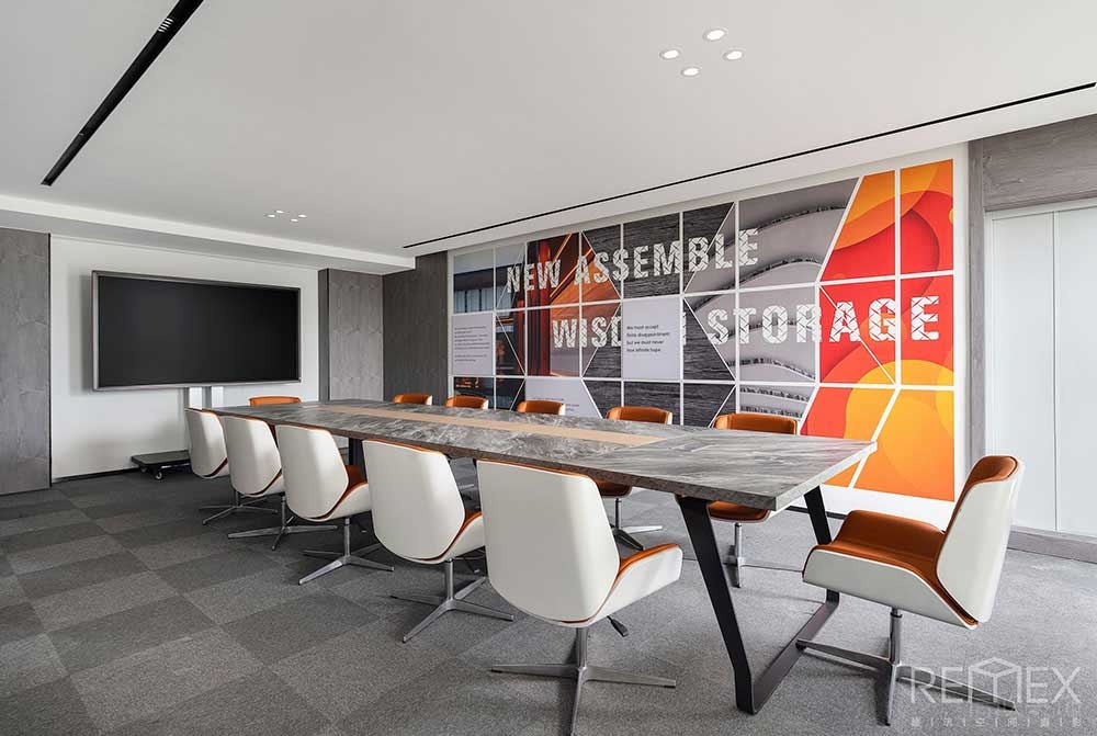 現(xiàn)代風(fēng)格商務(wù)辦公場(chǎng)所會(huì)議室空間裝修圖