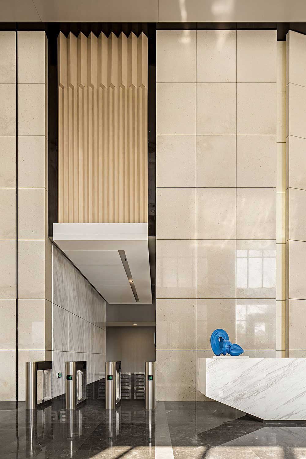 現(xiàn)代風格商務辦公室服務廳空間設(shè)計裝修圖