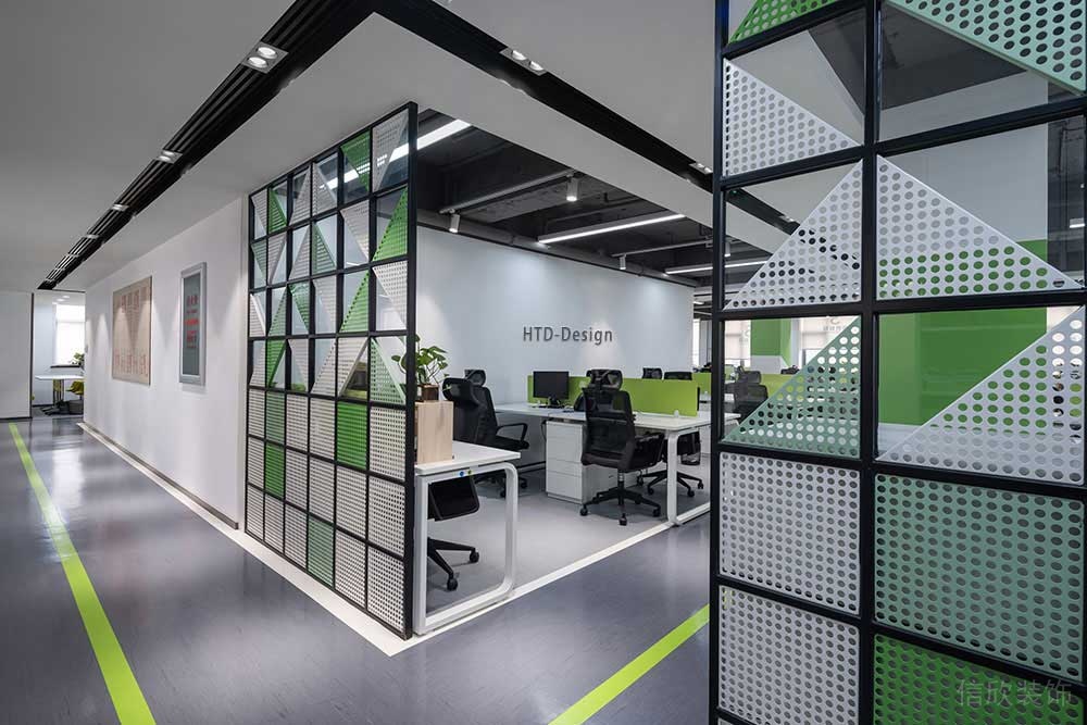 現(xiàn)代風格商務辦公室過道設(shè)計案例裝修圖