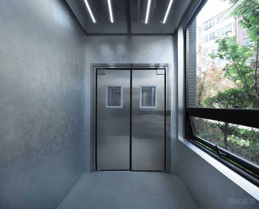 現(xiàn)代工業(yè)辦公室項目過廊空間裝修圖