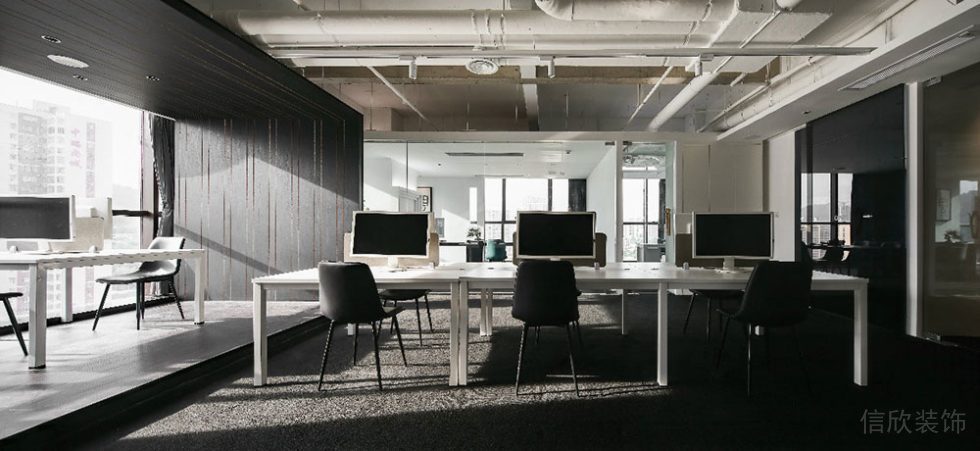 現(xiàn)代工業(yè)風辦公場所案例綜合辦公廳設(shè)計裝修圖