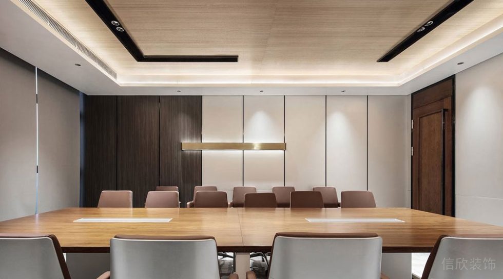 現(xiàn)代簡約風格辦公空間會議室設計裝修圖