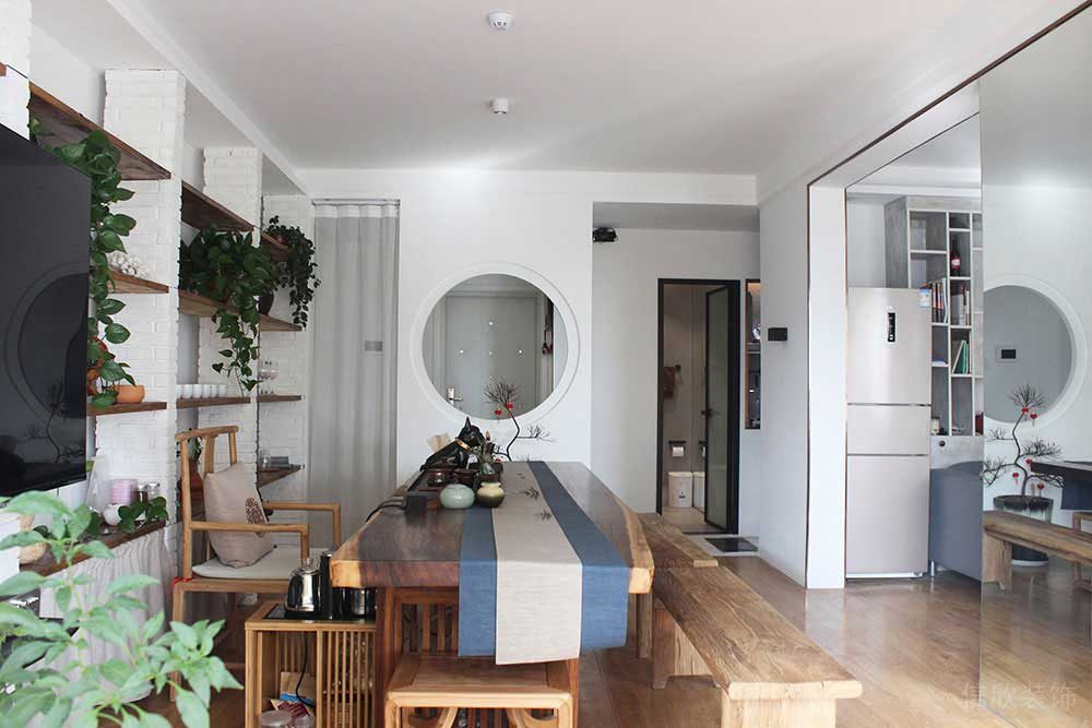 新中式風格商務辦公室茶藝接待區(qū)裝修圖