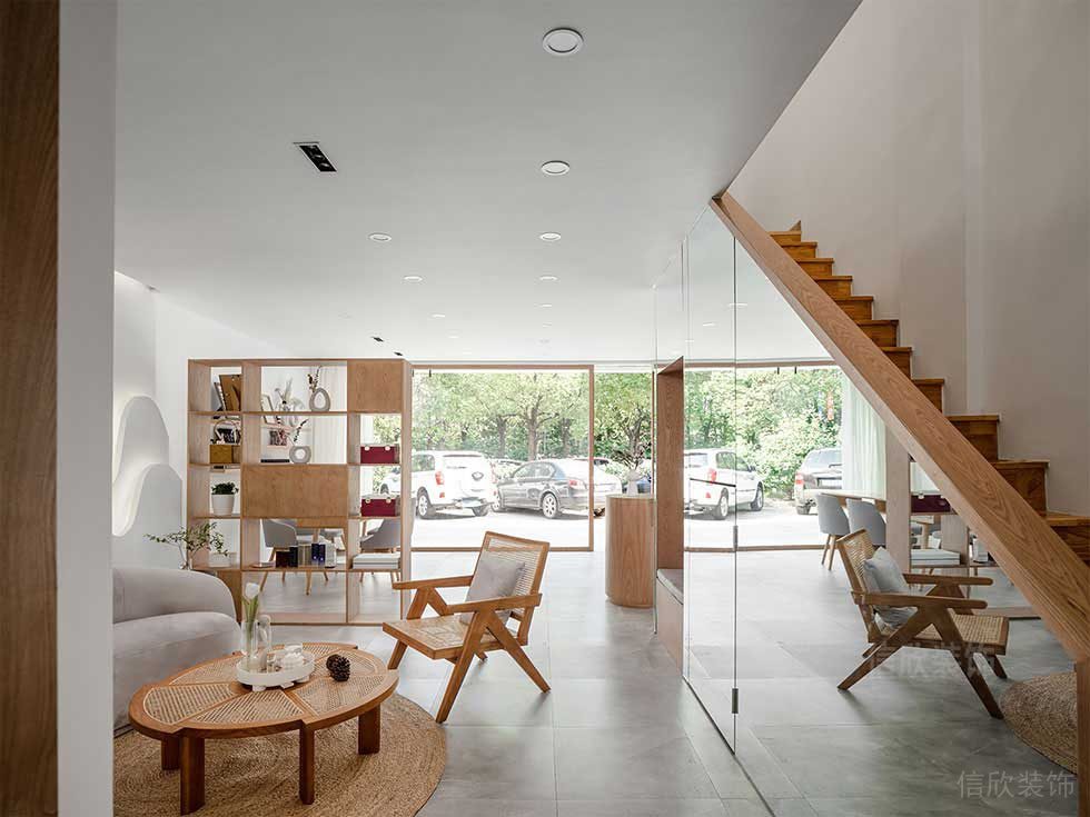 深圳福田美容養生店樓梯裝修設計 深圳福田美容養生店樓梯裝修設計