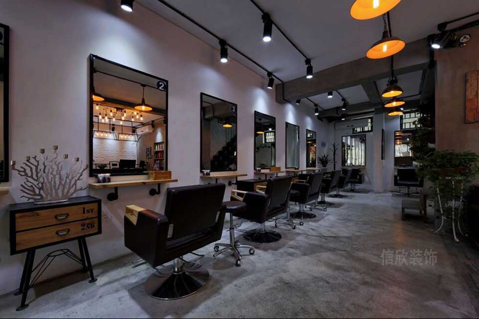 深圳美發(fā)沙龍大廳裝修設計