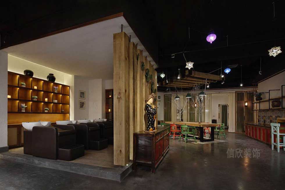 深圳鹽田美發(fā)店洗頭區(qū)裝修設(shè)計(jì)