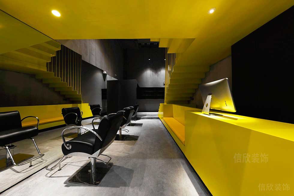 深圳鹽田工業風美發店大廳裝修設計 深圳鹽田工業風美發店大廳裝修設計