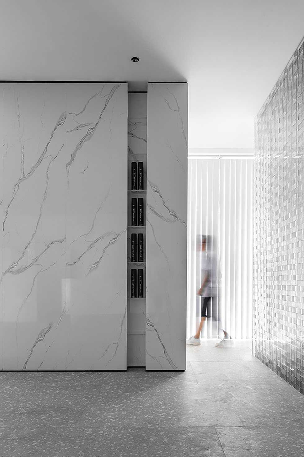 深圳福田藍色的美發會所裝修設計 深圳福田藍色的美發會所裝修設計