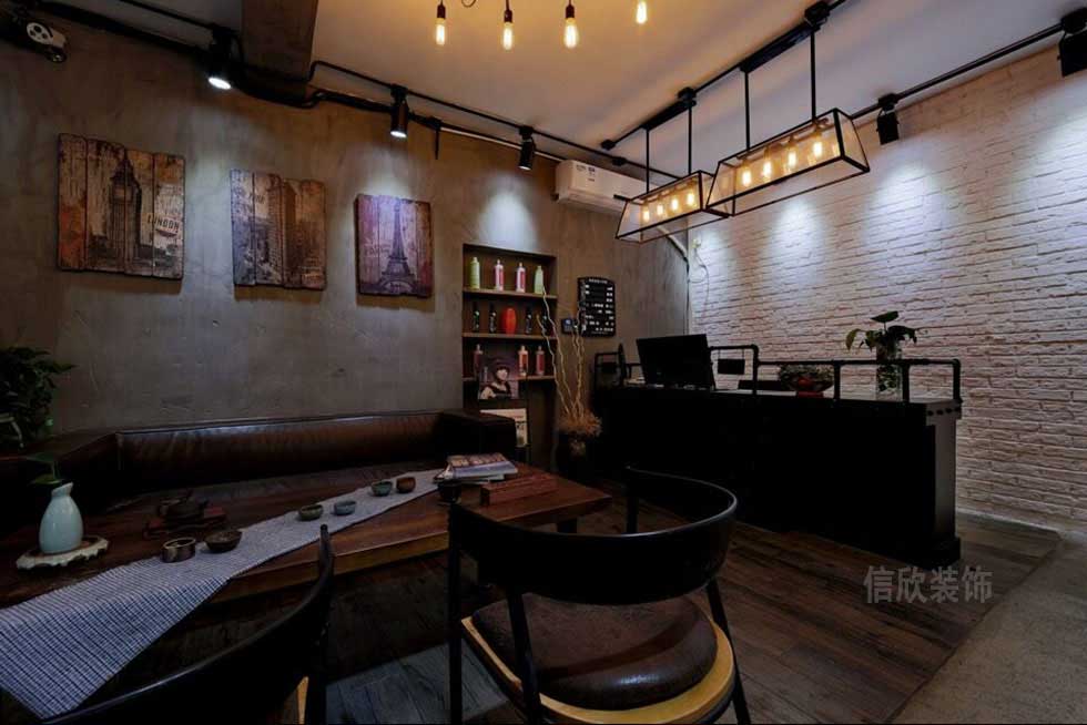 深圳美發(fā)沙龍前臺裝修設計