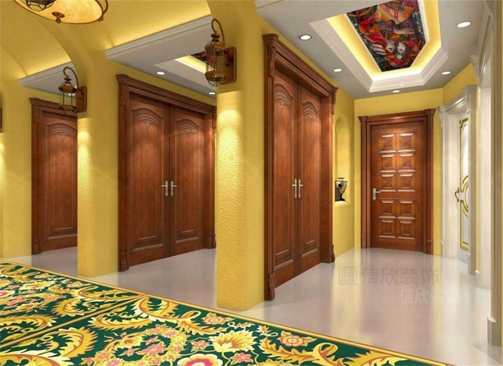 木門產品展廳產品展示區(qū)裝修設計