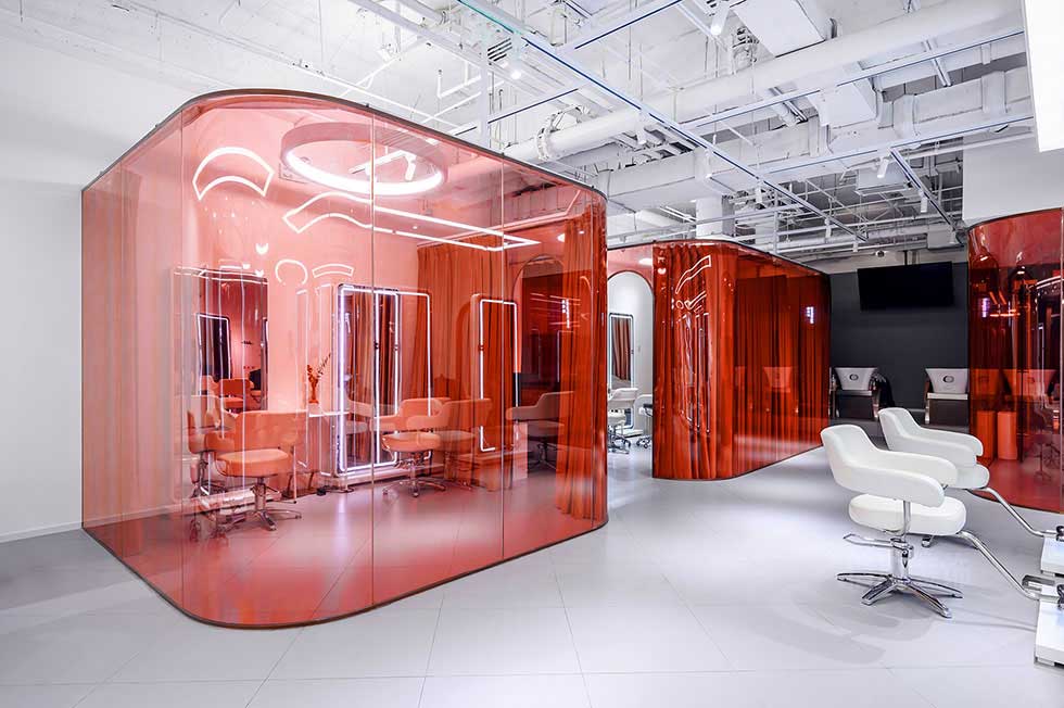 深圳羅湖400平方美發店裝修VIP間施工案例 深圳羅湖400平方美發店裝修VIP間施工案例