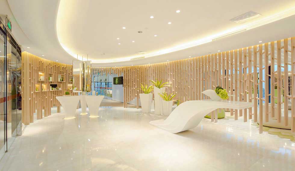 400平方米美容店員前臺(tái)裝修設(shè)計(jì) 400平方米美容店員前臺(tái)裝修設(shè)計(jì)