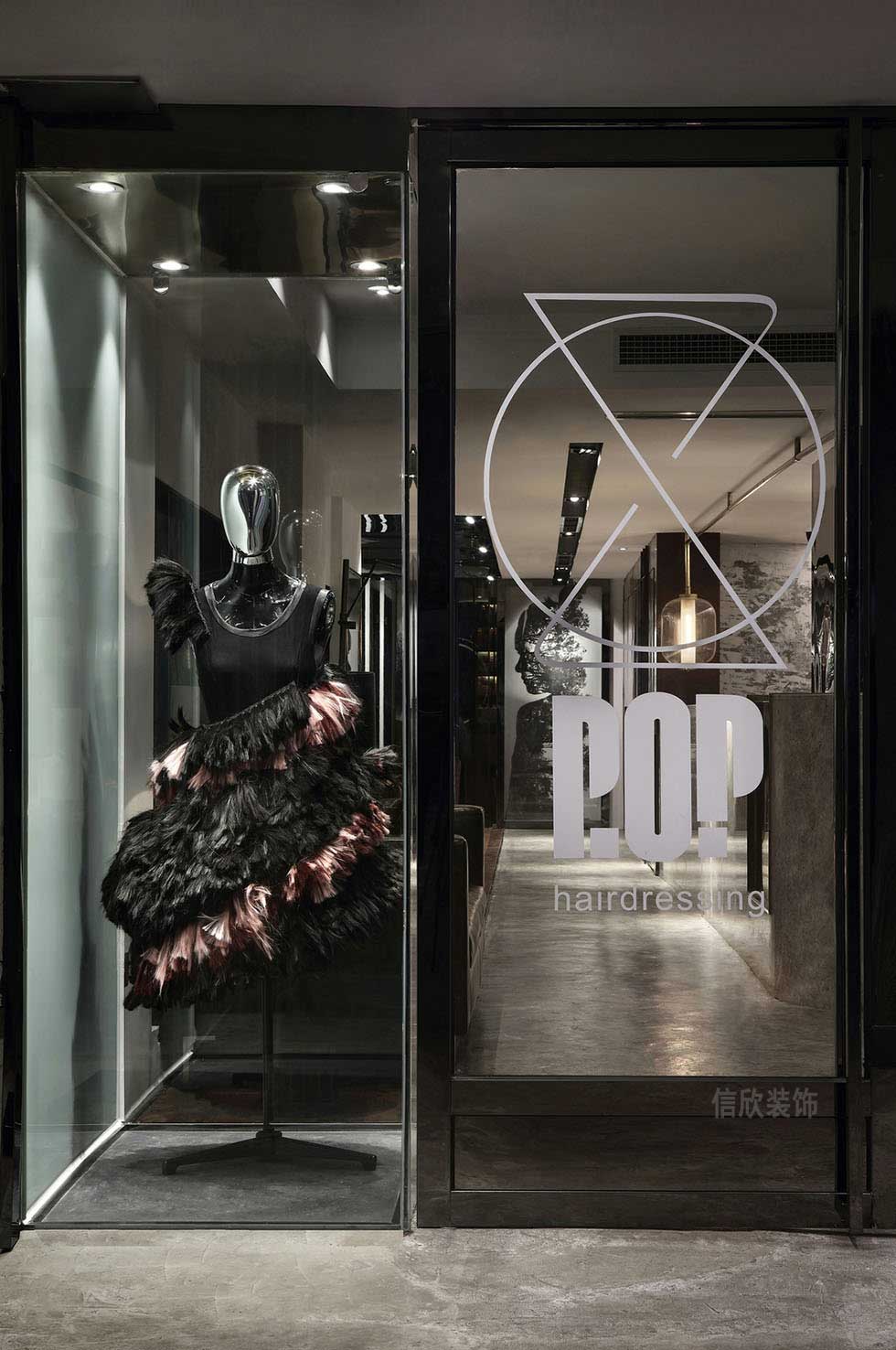 深圳羅湖大型美發店入戶裝修設計 深圳羅湖大型美發店入戶裝修設計