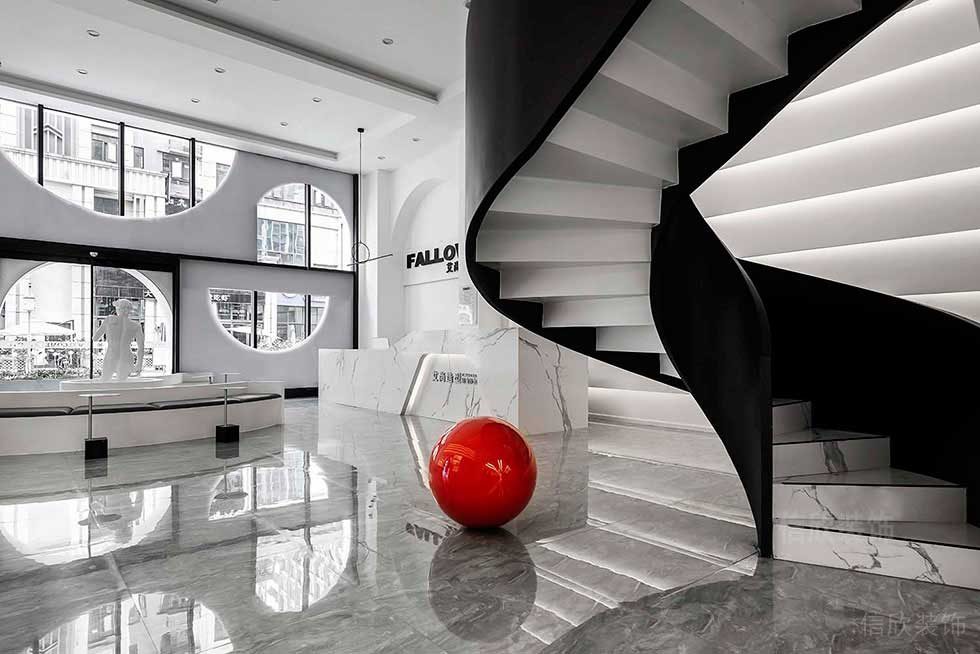 深圳羅湖美發(fā)設計工作室沙龍樓梯裝修工程 深圳羅湖美發(fā)設計工作室沙龍樓梯裝修工程