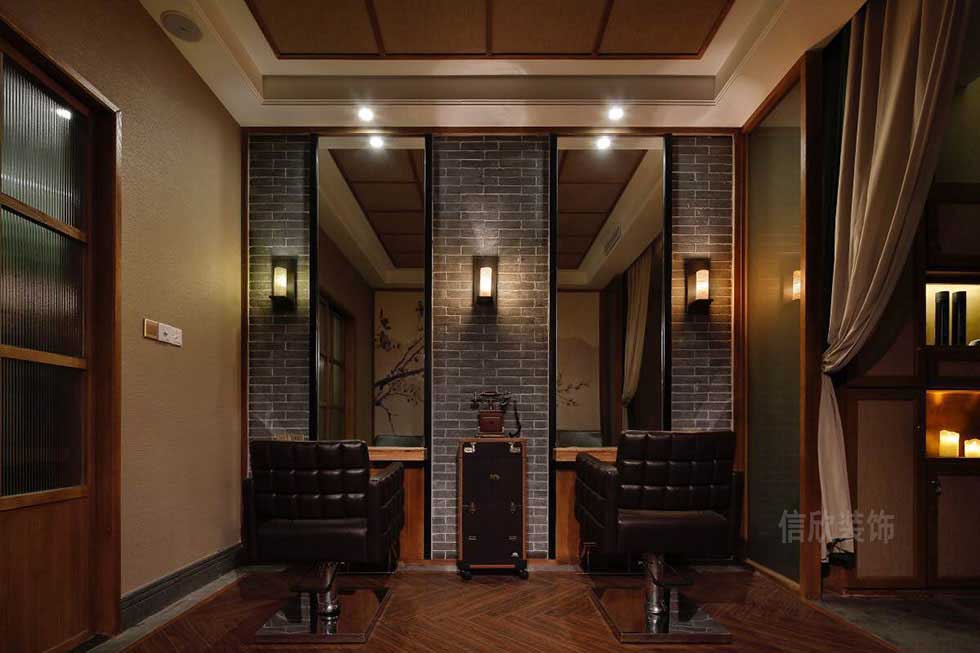 深圳鹽田美發(fā)店美發(fā)區(qū)裝修設(shè)計(jì)