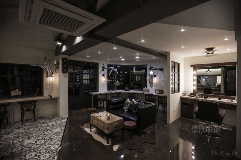 深圳龍華美發店休息區設計 深圳龍華美發店休息區設計