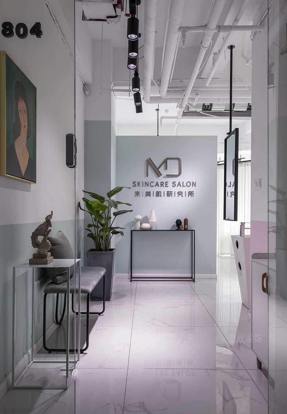 末美肌研究所前臺裝修設計 末美肌研究所前臺裝修設計