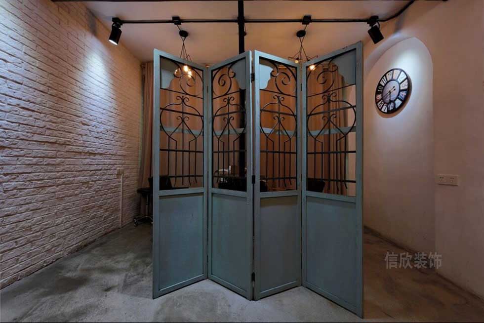 深圳美發(fā)沙龍入戶裝修設計