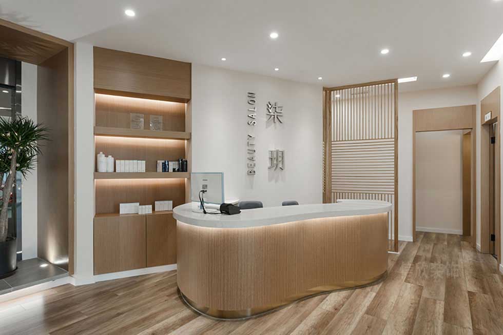 深圳鹽田美容院前臺裝修設計 深圳鹽田美容院前臺裝修設計