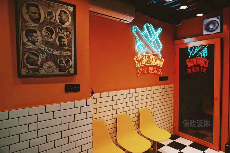 深圳龍華男士理發(fā)店等候區(qū)裝修案例 深圳龍華男士理發(fā)店等候區(qū)裝修案例