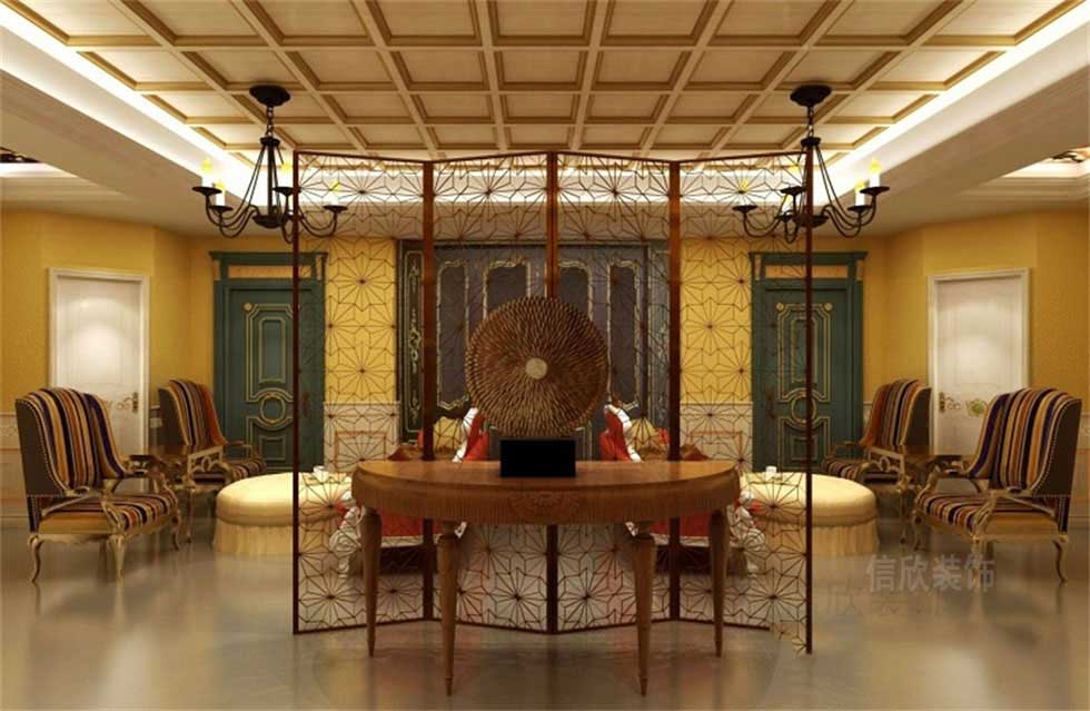 木門產品展廳洽談區(qū)裝修設計