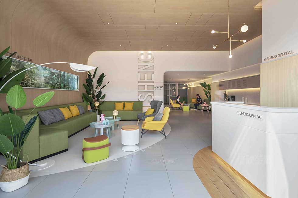 深圳一生口腔醫(yī)院一樓大廳裝修設計