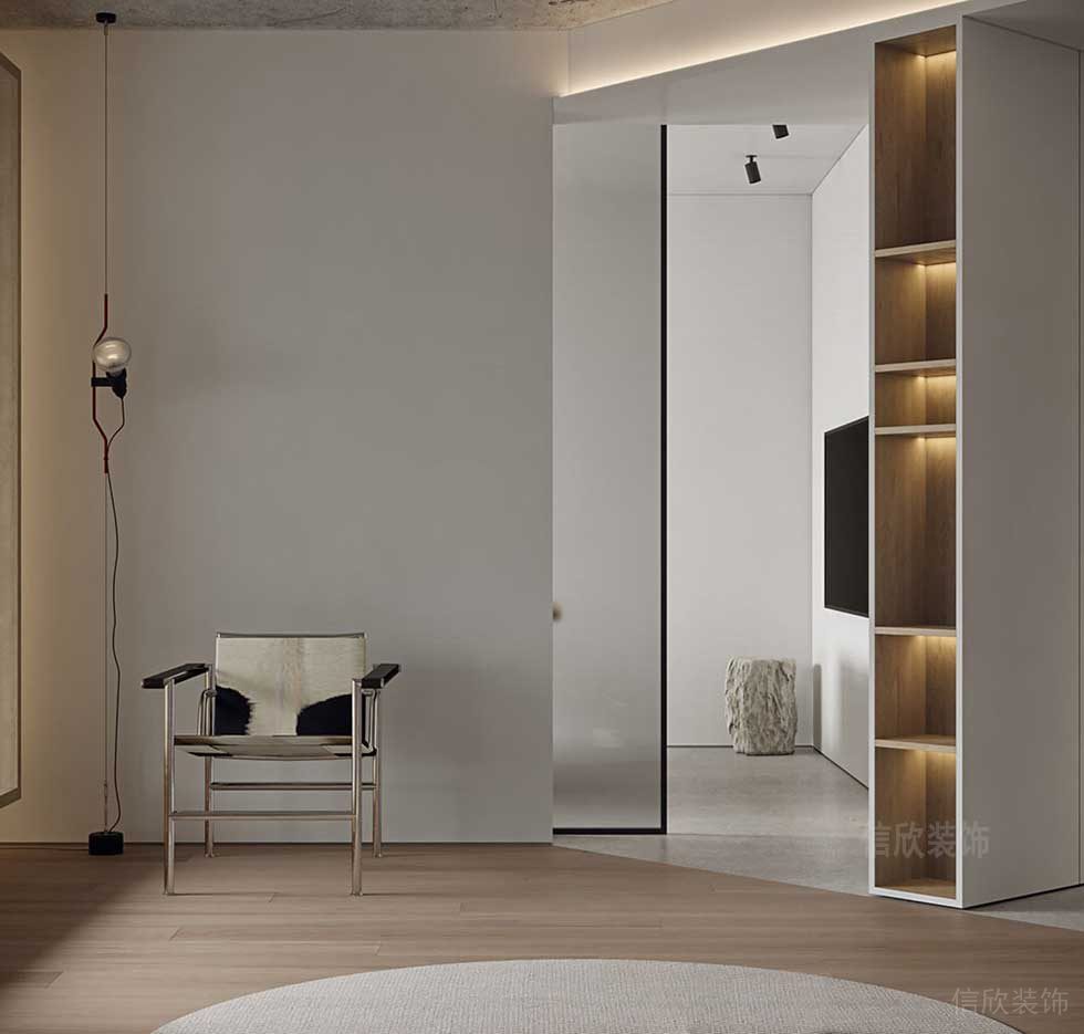 極簡風(fēng)格辦公室休息區(qū)效果圖