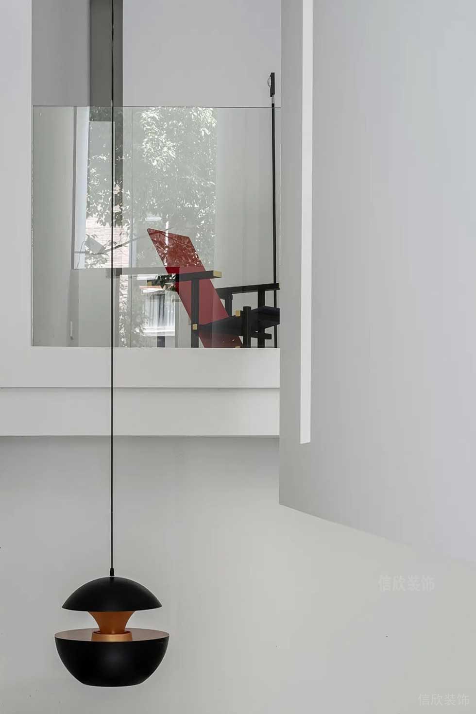 極簡風(fēng)格辦公室藝術(shù)吊燈效果圖