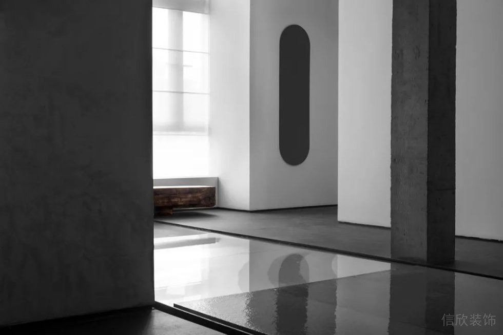 極簡風格辦公室走廊空間休息區(qū)設計圖