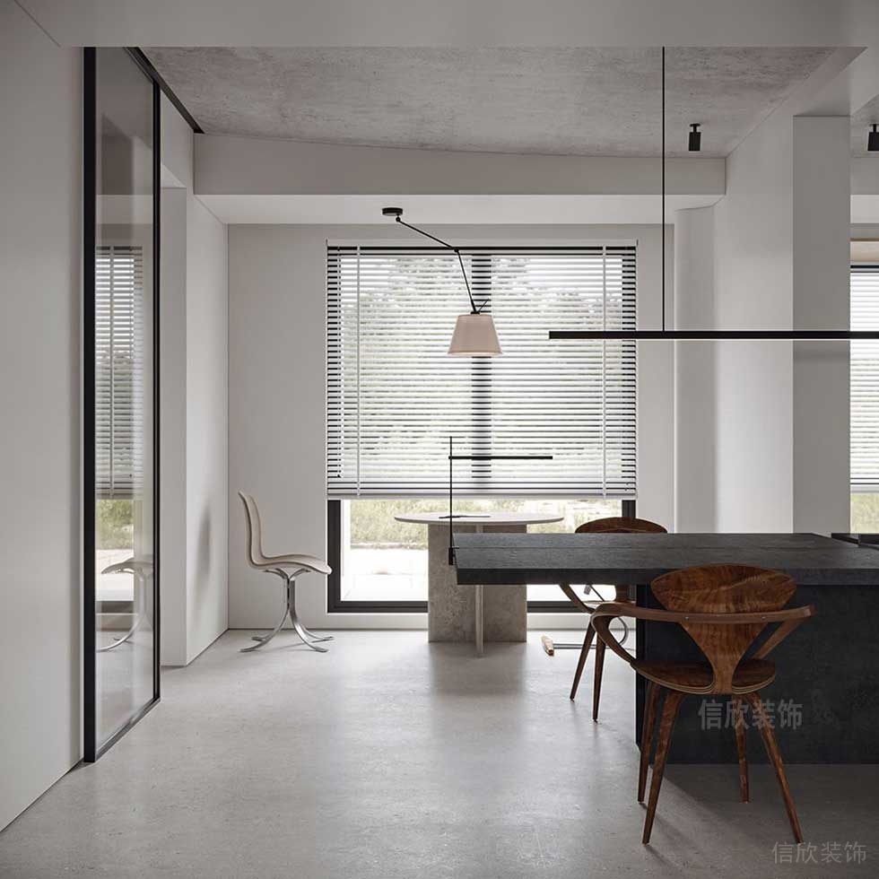 極簡風格工作室辦公區(qū)效果圖