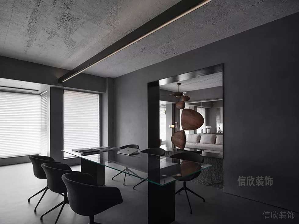 極簡風格企業(yè)辦公空間商務洽談室裝修圖