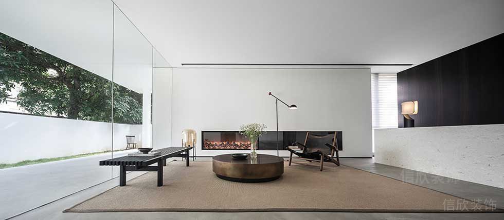 極簡風格企業(yè)辦公室前廳等候區(qū)裝修圖