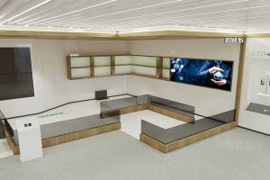 簡約北歐風辦公空間產品展廳效果圖