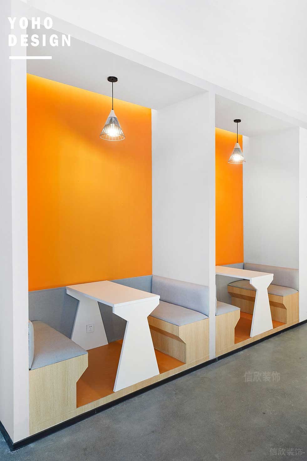 簡約北歐風(fēng)藝術(shù)機(jī)構(gòu)辦公室洽談區(qū)設(shè)計圖