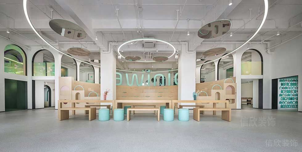 簡約北歐風(fēng)藝術(shù)機(jī)構(gòu)辦公室休閑廳設(shè)計圖