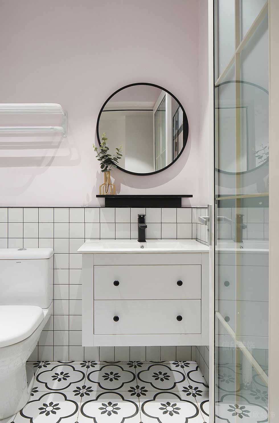 簡約風(fēng)格辦公室洗手間裝修圖