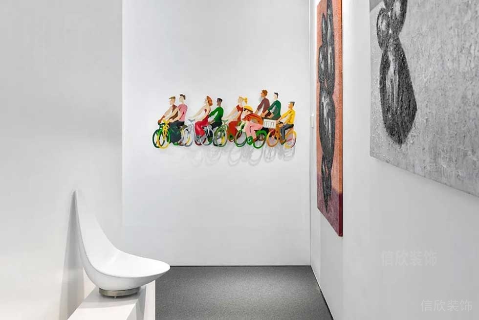 簡約風(fēng)格辦公室走廊墻面藝術(shù)掛飾設(shè)計(jì)圖