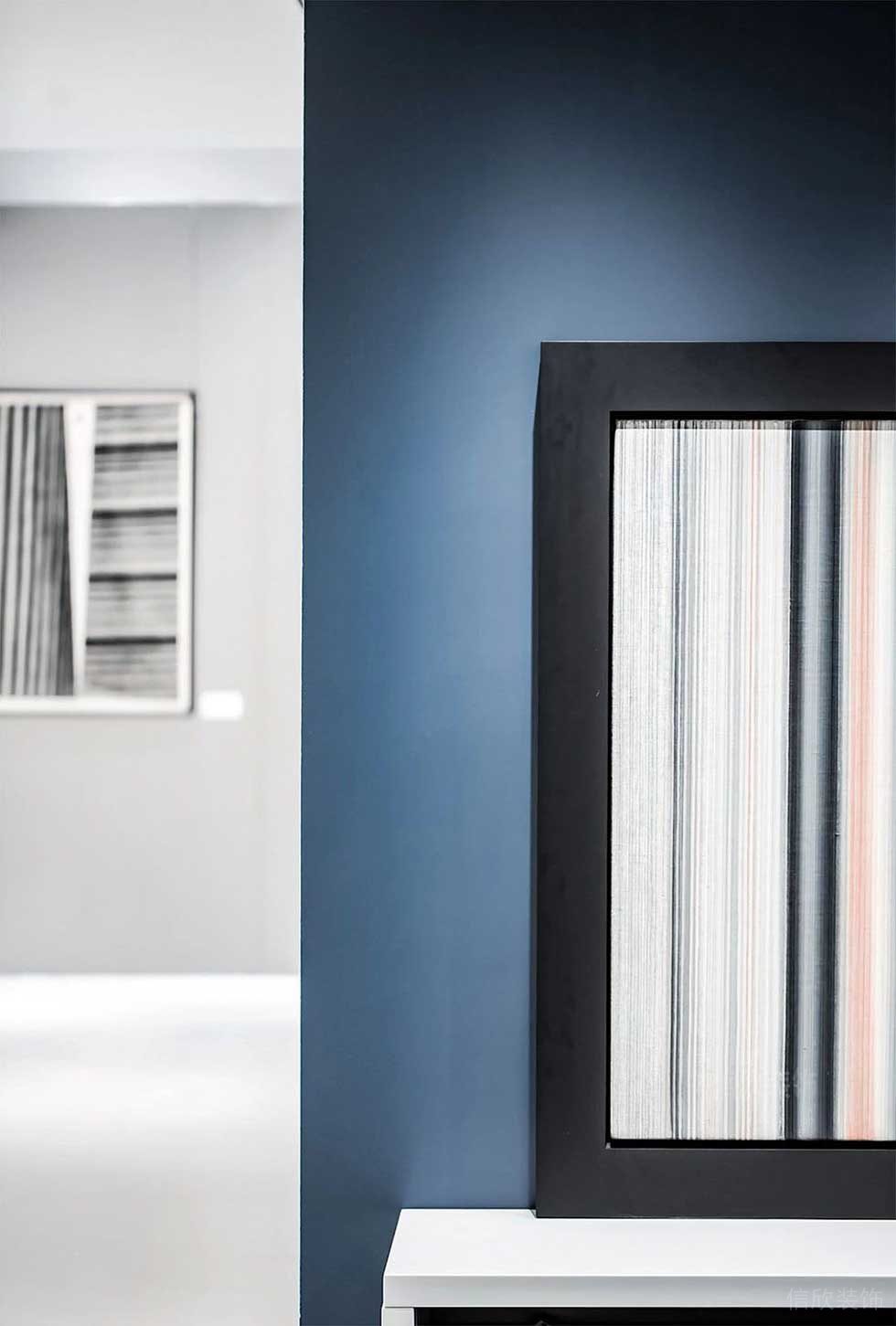 簡約風(fēng)格辦公室走廊藝術(shù)掛畫效果圖