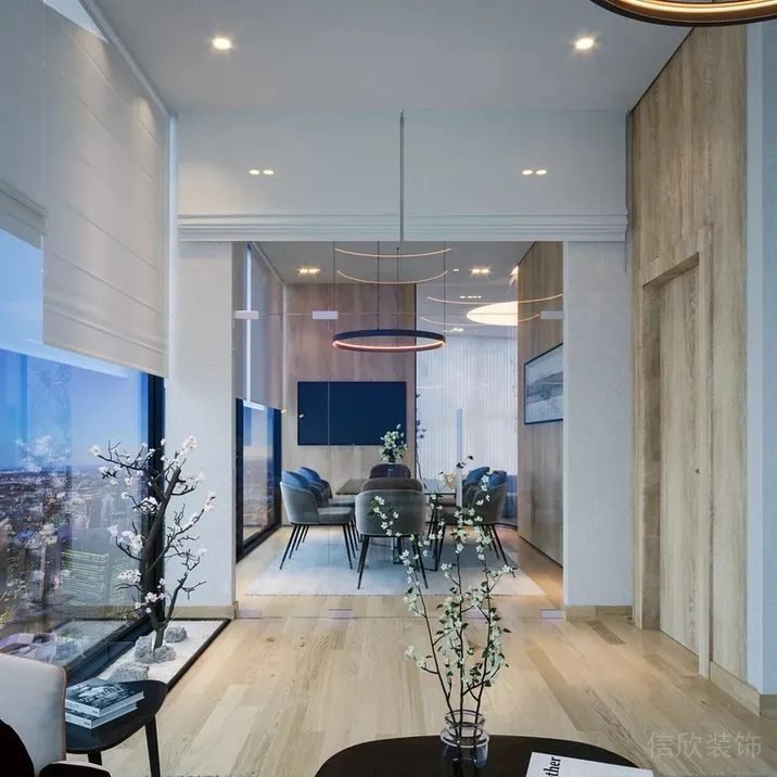 簡約風(fēng)格商務(wù)辦公空間貴賓接待室裝修圖